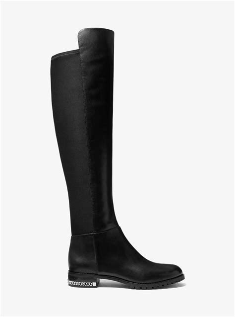 sabrina boot michael kors|Sabrina Stretch Leather Boot .